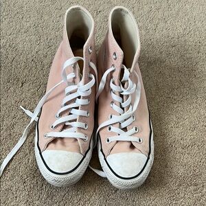 women's high top pink converse